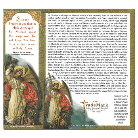 St. Michael the Archangel Note Card