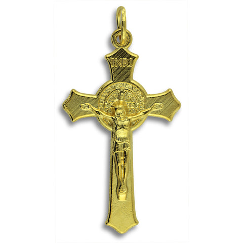 St. Benedict Crucifix: Gold
