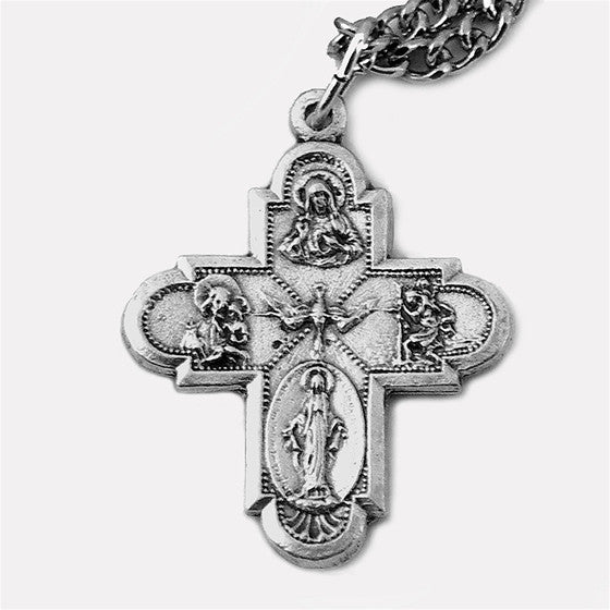 Four Way Medal & Chain – Mary Immaculate Queen Center