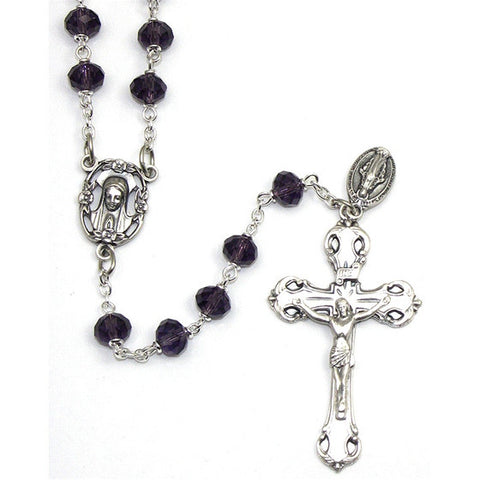 Fatima Collection Rosary: Amethyst