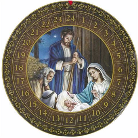 Round Holy Family Advent Calendar
