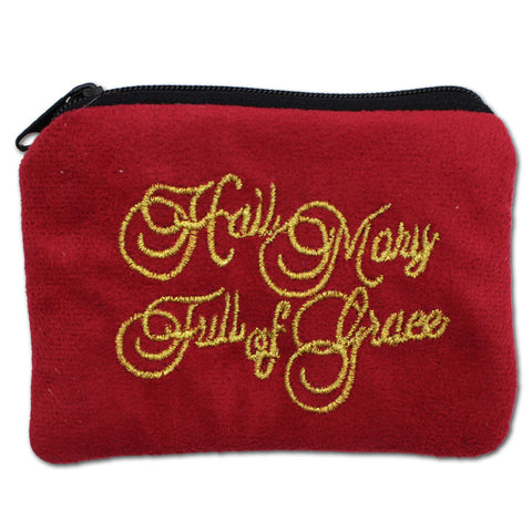 Hail Mary Cloth Rosary Case