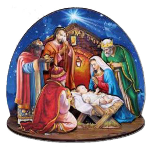 3-D Nativity: Star Lit Stable