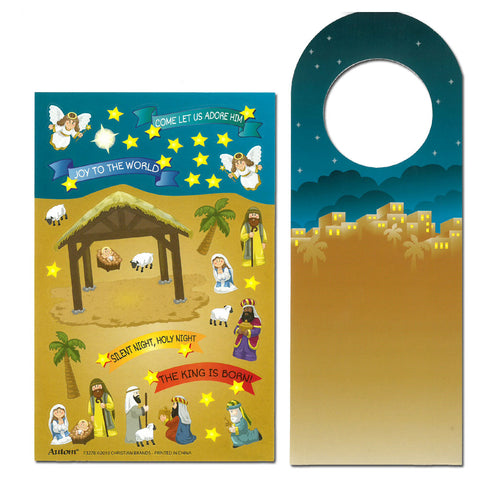 Nativity Sticker Door Hanger
