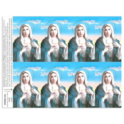 Immaculate Heart of Mary Holy Cards
