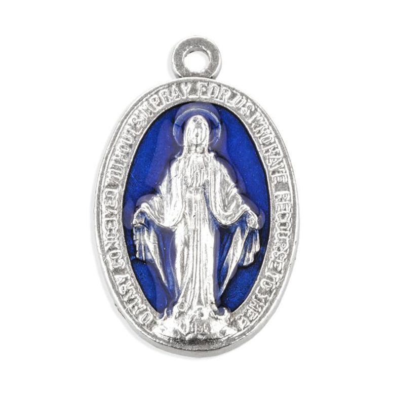 Miraculous Medal Blue Background