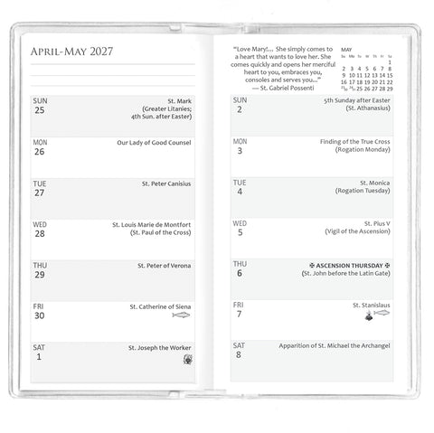 2027 Traditional Catholic Pocket Planner