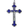 2" Epoxy Inlay Silver Crucifix