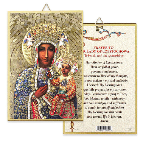 Mosaic Plaque: Our Lady of Czestochowa
