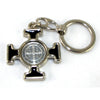 Keychain: St. Benedict Enamel Inlay