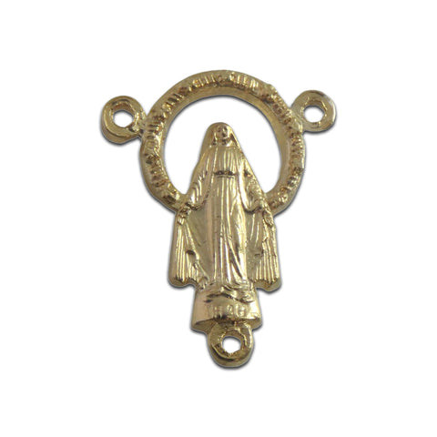 Gold-plated Miraculous Medal Centerpiece