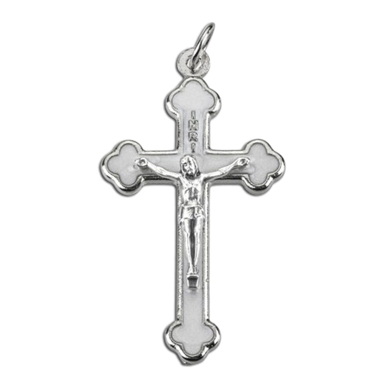 Crucifix: 1½" White Epoxy