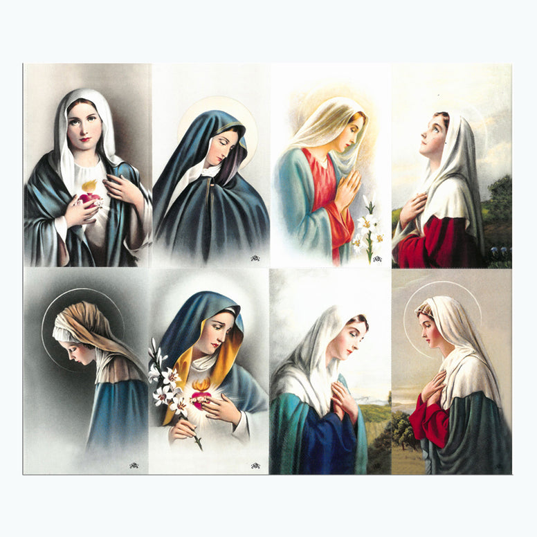 Assorted Madonna Holy Card Sheets