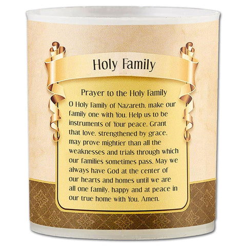 Holy Family Plastic Votive Candle