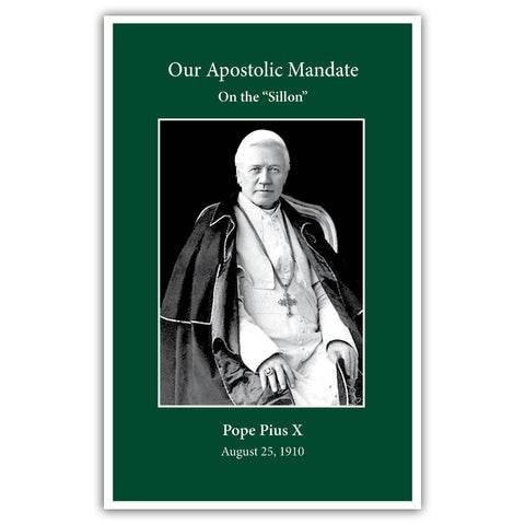 Our Apostolic Mandate: On the Sillon