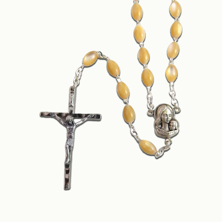 Brown Pearlized Rosary