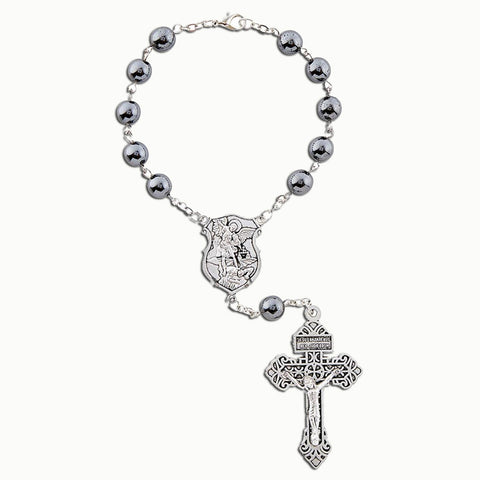 St. Michael Hematite Auto Rosary