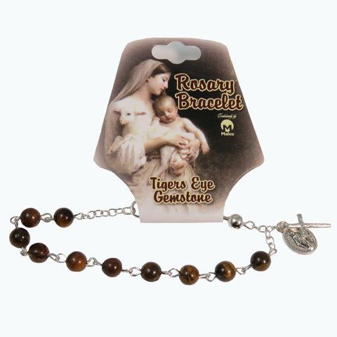 Tiger Eye Rosary Bracelet