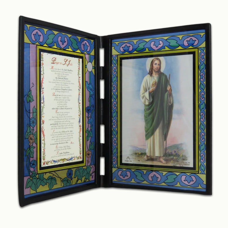 Stained Glass Folding Stand: St. Jude