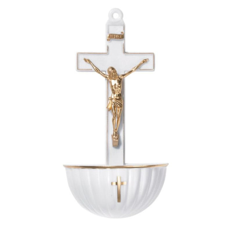 Crucifix Holy Water Font