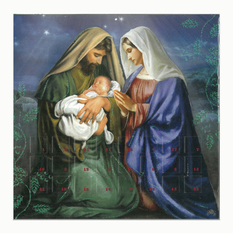 Advent Calendar: Joseph Holding Jesus