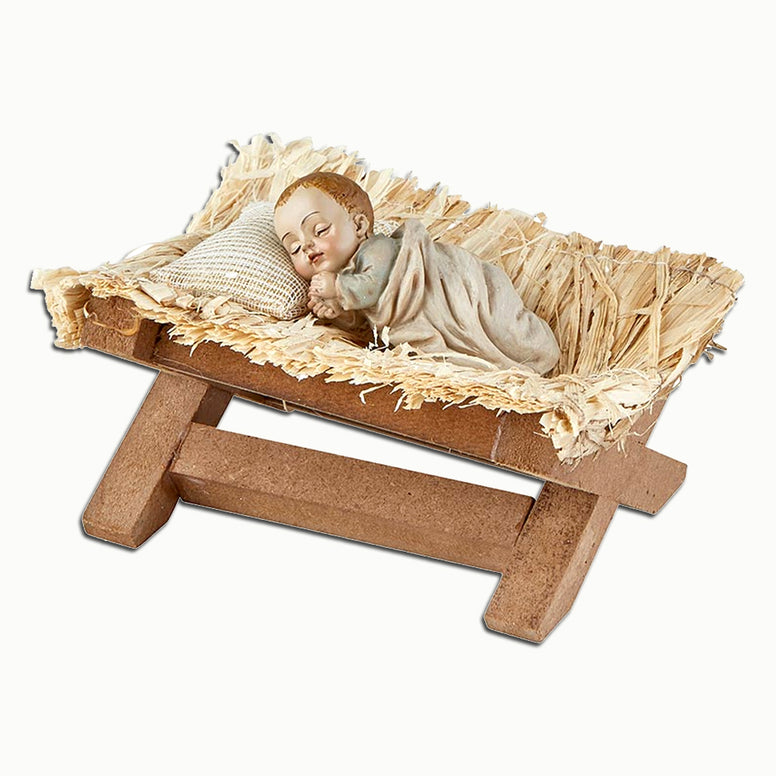 Sleeping Infant in Manger