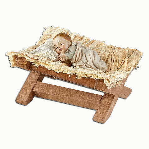 Sleeping Infant in Manger