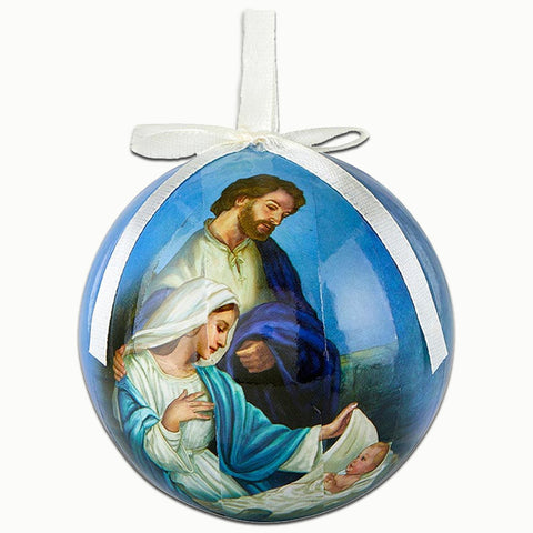 Come Adore Him Decoupage Ornament