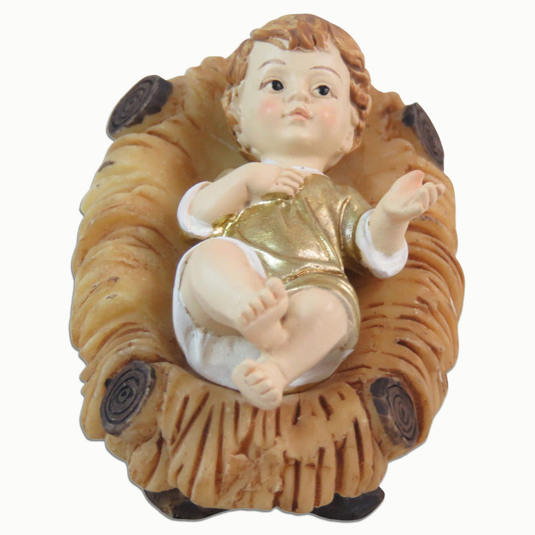 Christ Child with Crib 2"