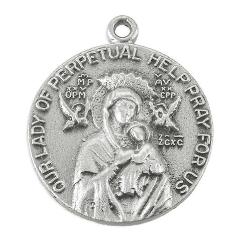 Our Lady of Perpetual Help Pewter Medal