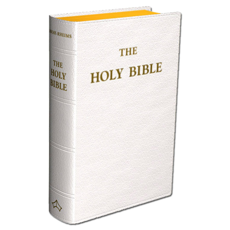 Bible: White Leather Standard