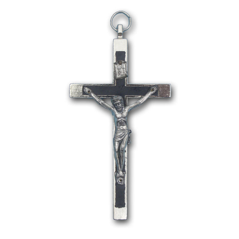 Nickel Bound Crucifix: 5"