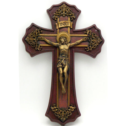 French Victorian Style Crucifix: 10"