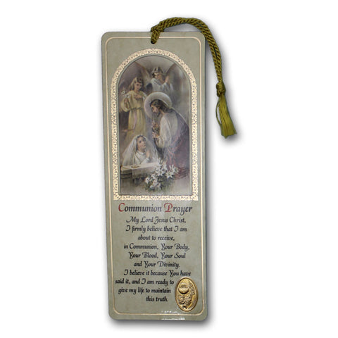 Girl's Communion Prayer Bookmark