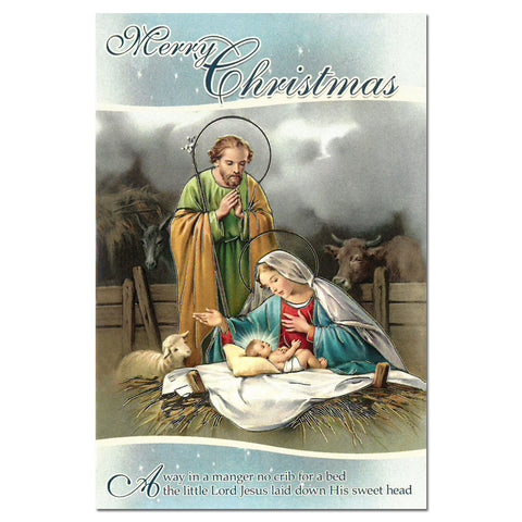 Christmas Card: Away in a Manger