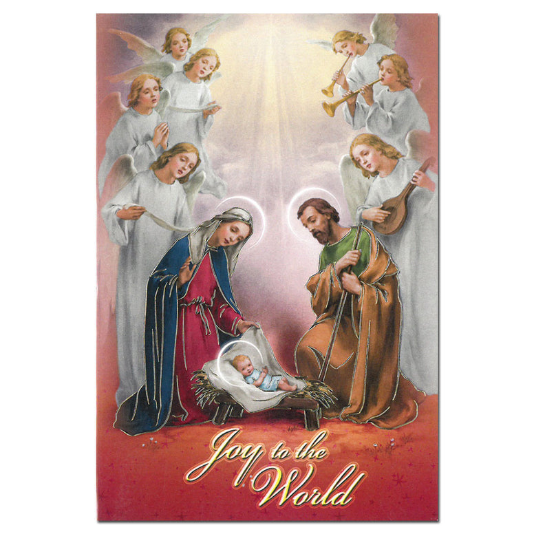 Holy Family & Angels - single card