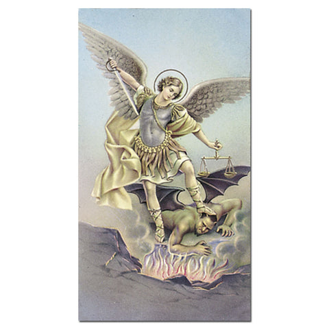 St. Michael Holy Card