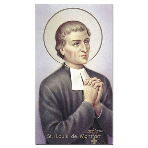 St. Louis Marie de Montfort Holy Card