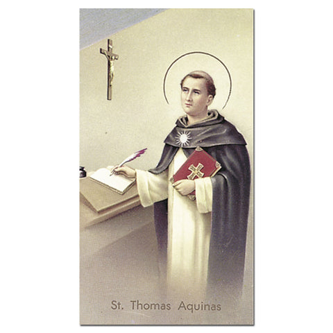 St. Thomas Aquinas Holy Card