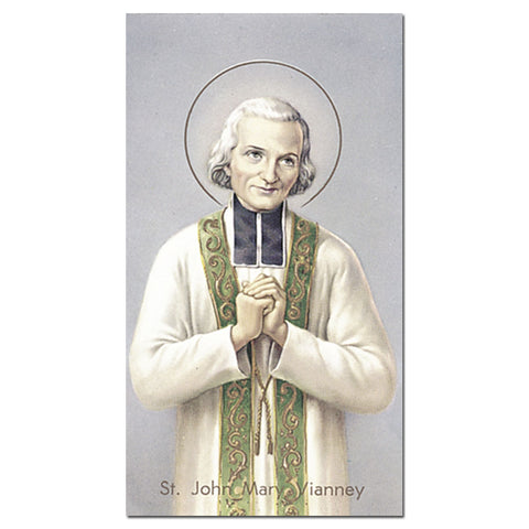 St. John Vianney Holy Card