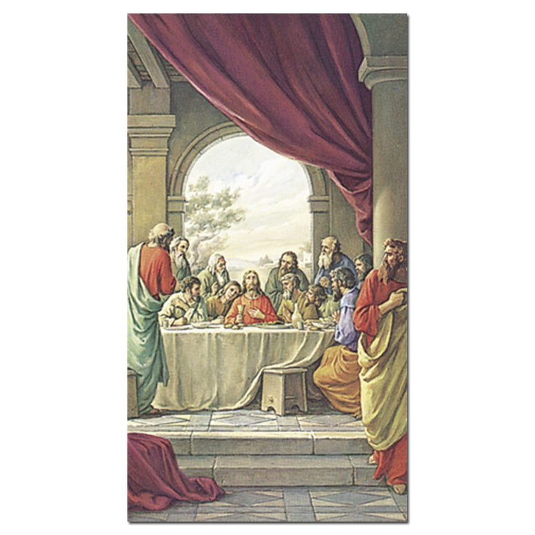Last Supper Holy Card