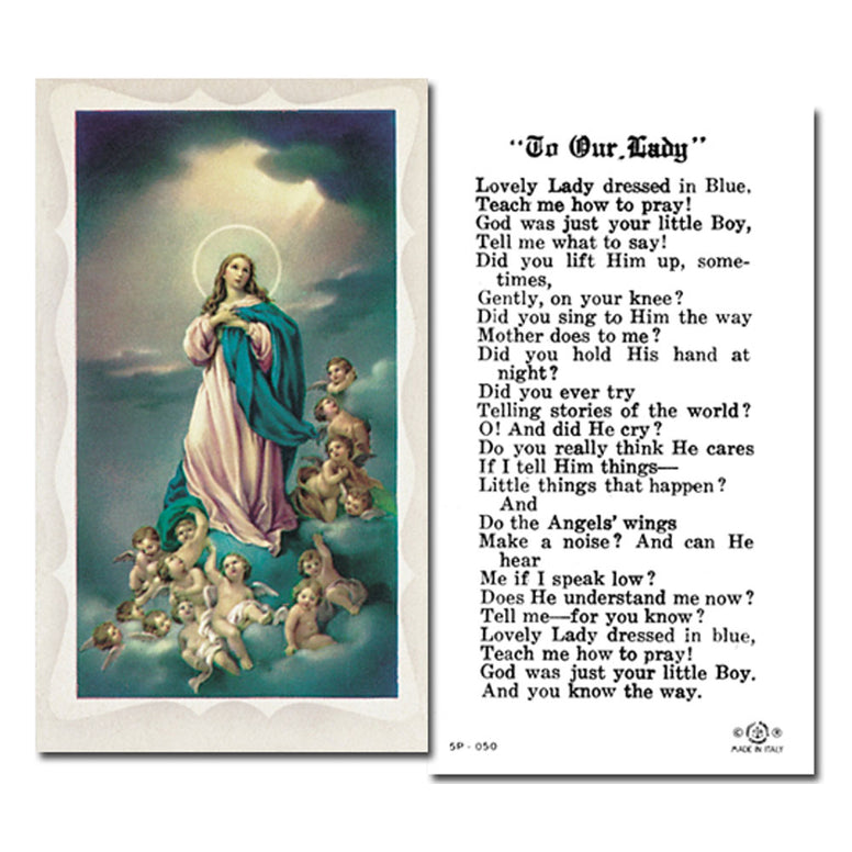 Assumption Holy Card
