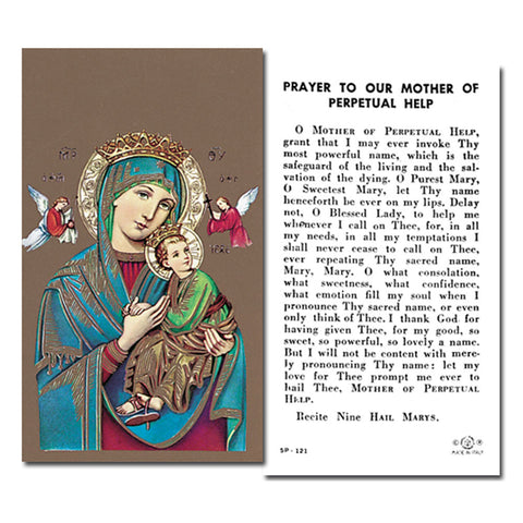 Our Mother of Perpetual Help Holy Card