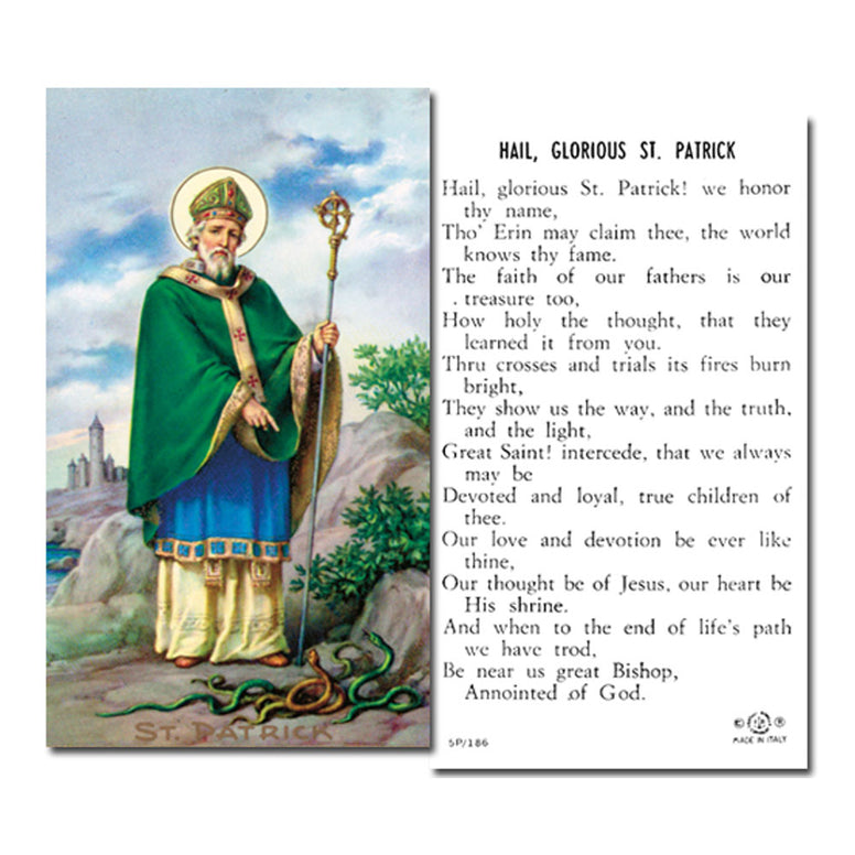 St. Patrick Holy Card
