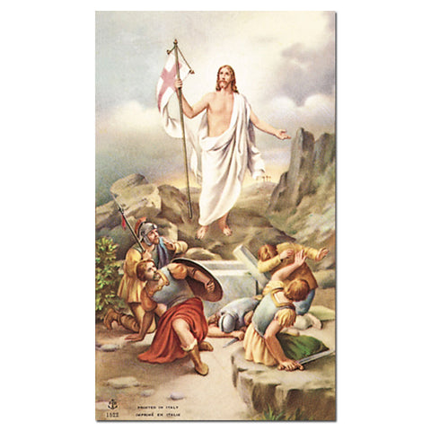 Risen Christ Holy Card