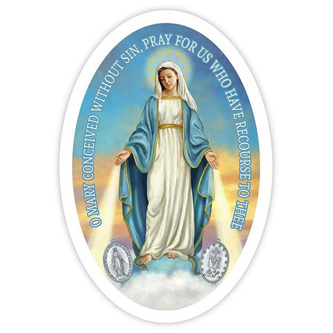 Miraculous Medal Auto Magnet
