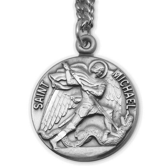 St. Michael Sterling Medal: 1"