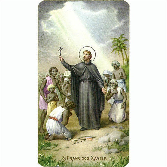 St. Francis Xavier - Holy Card