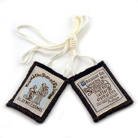 Best Brown Scapular-white cord