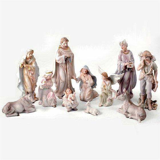 Nativity Set: 12" Pearlized